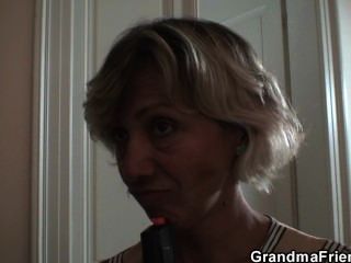 oldgranny granny with boy