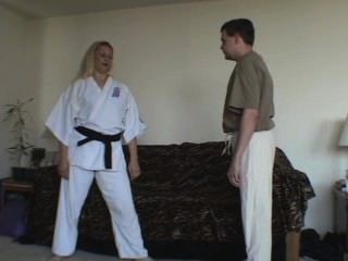 karate ballbusting