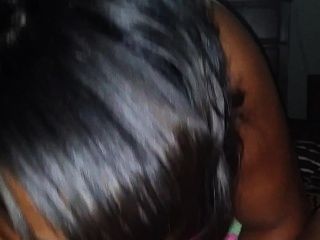 ebony sloppy messy blow